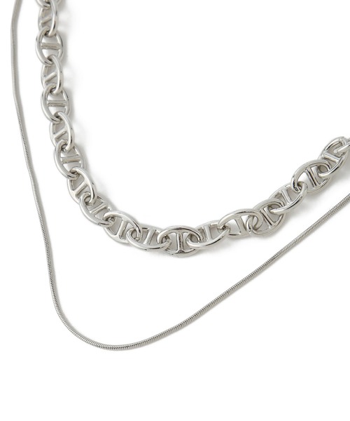 ADAM ET ROPE'(アダムエロペ)の「LES BIJOUX レイヤードネックレス(ネックレス・レディース・ゴールド/シルバー・FREE)」の6枚目の写真