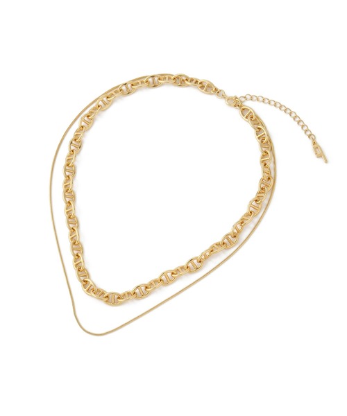 ADAM ET ROPE'(アダムエロペ)の「LES BIJOUX レイヤードネックレス(ネックレス・レディース・ゴールド/シルバー・FREE)」の8枚目の写真