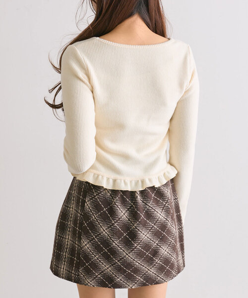 OLIVE des OLIVE(オリーブデオリーブ)の「【SNSで大バズり中!】ドッキングプルオーバー(Tシャツ/カットソー・レディース・ピンク/ブラック/アイボリー・FREE)」の14枚目の写真