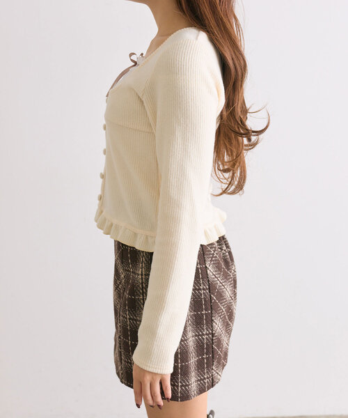 OLIVE des OLIVE(オリーブデオリーブ)の「【SNSで大バズり中!】ドッキングプルオーバー(Tシャツ/カットソー・レディース・ピンク/ブラック/アイボリー・FREE)」の21枚目の写真