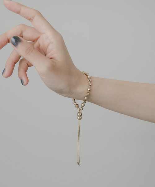 SMELLY(スメリー)の「メタルボールスライドブレスレット(ブレスレット・レディース・ゴールド・-)」の8枚目の写真