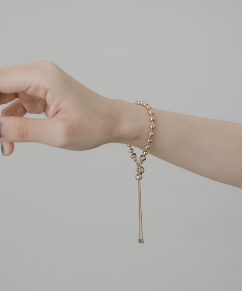 SMELLY(スメリー)の「メタルボールスライドブレスレット(ブレスレット・レディース・ゴールド・-)」の7枚目の写真