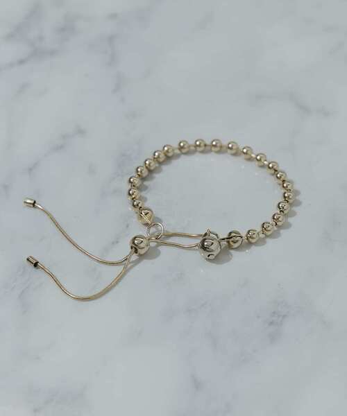 SMELLY(スメリー)の「メタルボールスライドブレスレット(ブレスレット・レディース・ゴールド・-)」の4枚目の写真
