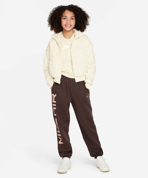 NIKE(ナイキ)の「ナイキ スポーツウェア ジュニア (ガールズ) ジャケット / Nike Sportswear Big Kids' (Girls') Jacket FJ6154-113 Coconut Milk(ブルゾン・キッズ・ホワイト系その他2・130/140/150/160/170)」の3枚目の写真