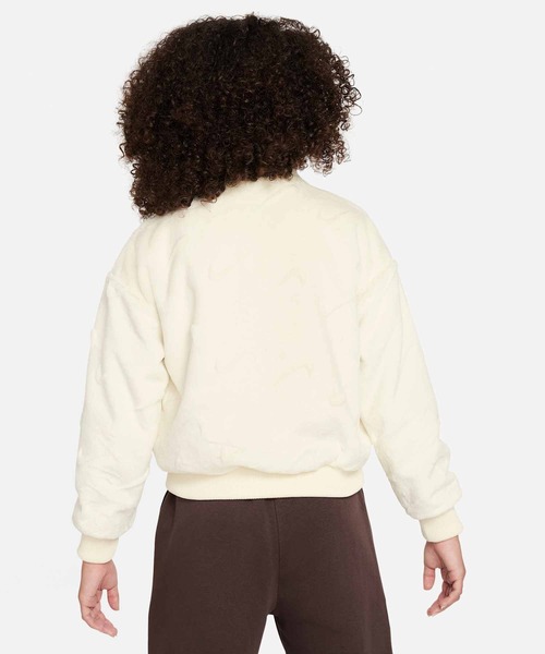 NIKE(ナイキ)の「ナイキ スポーツウェア ジュニア (ガールズ) ジャケット / Nike Sportswear Big Kids' (Girls') Jacket FJ6154-113 Coconut Milk(ブルゾン・キッズ・ホワイト系その他2・130/140/150/160/170)」の2枚目の写真
