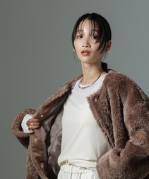 NANO universe | シアーベロアロングTシャツ(Tシャツ/カットソー)