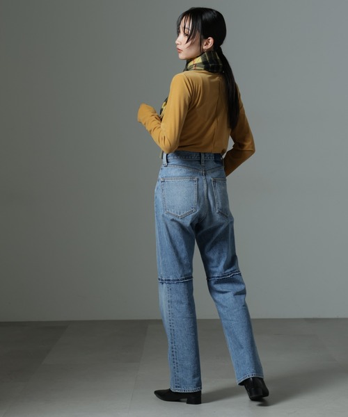 NANO universe（ナノユニバース）の「シアーベロアロングTシャツ（Tシャツ/カットソー・レディース・ブラック/イエロー/アイボリー・FREE）」の11枚目の写真