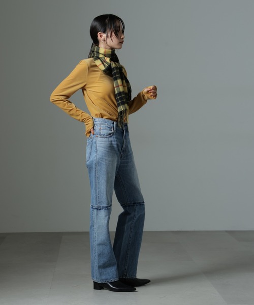 NANO universe（ナノユニバース）の「シアーベロアロングTシャツ（Tシャツ/カットソー・レディース・ブラック/イエロー/アイボリー・FREE）」の10枚目の写真