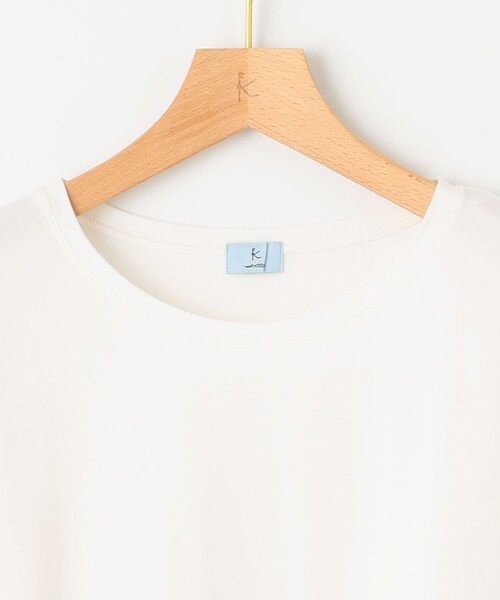 組曲(クミキョク)の「ベア天シャツコンビティアード ロングTシャツ(Tシャツ/カットソー・レディース・アイボリー系1/アイボリー系・6/5/7)」の7枚目の写真