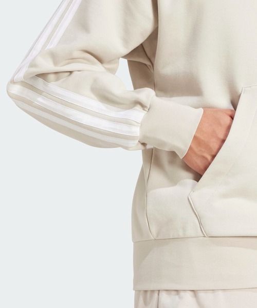 エッセンシャルズ スリーストライプス フレンチテリー フルジップパーカー / アディダス adidas（パーカー）｜adidas（アディダス）
