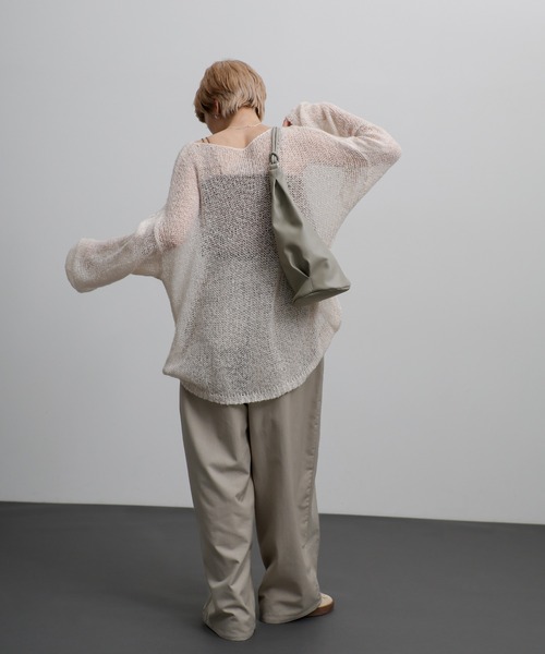 select MOCA（セレクトモカ）の「トライアングルワンショルダーバッグ（ショルダーバッグ・レディース・ブルー/ブラック/グレイッシュベージュ・FREE）」の6枚目の写真