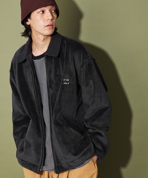 CITEN(シテン)の「<CITEN>フリースボンディングワークジャケット(その他アウター・メンズ・グレー/ブラック/オフホワイト・M/L)」の3枚目の写真