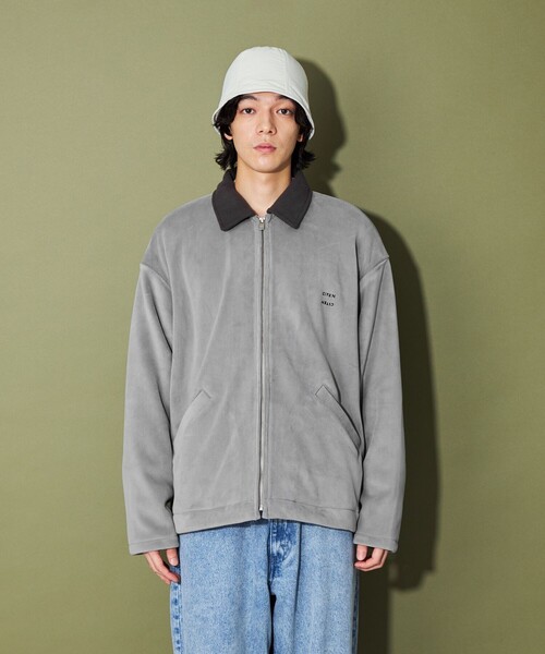 CITEN(シテン)の「<CITEN>フリースボンディングワークジャケット(その他アウター・メンズ・グレー/ブラック/オフホワイト・M/L)」の9枚目の写真