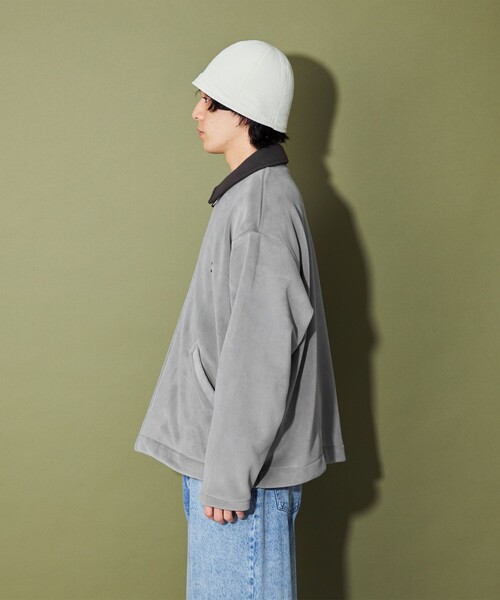 CITEN(シテン)の「<CITEN>フリースボンディングワークジャケット(その他アウター・メンズ・グレー/ブラック/オフホワイト・M/L)」の10枚目の写真