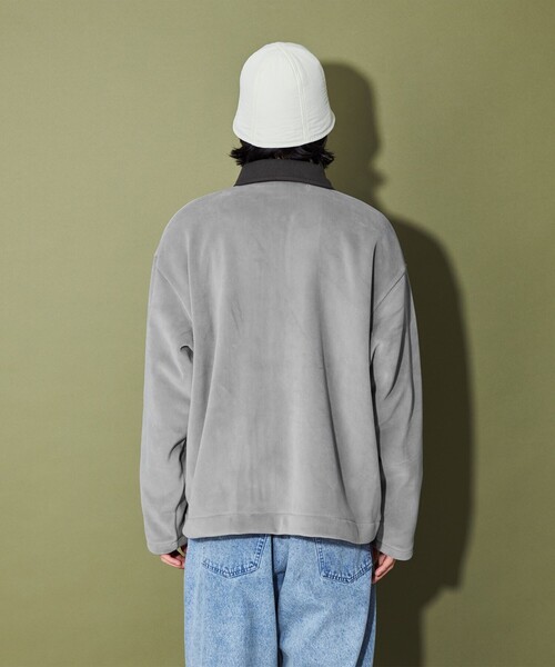 CITEN(シテン)の「<CITEN>フリースボンディングワークジャケット(その他アウター・メンズ・グレー/ブラック/オフホワイト・M/L)」の11枚目の写真