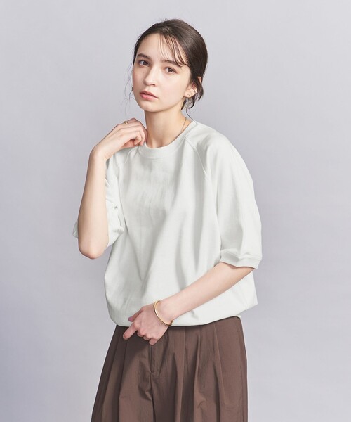 UNITED ARROWS ユナイテッドアローズ　LOEFF 半袖スウェット WEB限定】ラグラン ショートスリーブ スウェット（Tシャツ