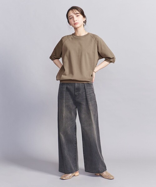 BEAUTY&YOUTH UNITED ARROWS(ビューティーアンドユースユナイテッドアローズ)の「【WEB限定】ラグラン ショートスリーブ スウェット(Tシャツ/カットソー・メンズ・レッド/ブラウン/ホワイト/グレー・S/L/M)」の13枚目の写真