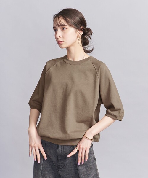 シュローダー 半袖スウェット ラグランスリーブ グリーン PEANUTS公式 PEANUTS×SPORTSWEAR by relumeシリーズから半袖スウェットが登場