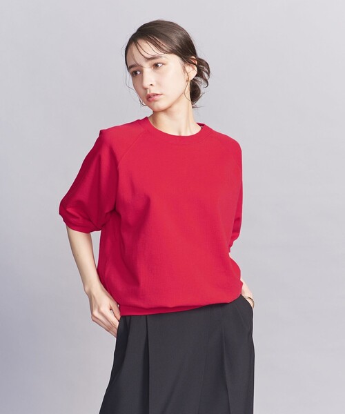 BEAUTY&YOUTH UNITED ARROWS(ビューティーアンドユースユナイテッドアローズ)の「【WEB限定】ラグラン ショートスリーブ スウェット(Tシャツ/カットソー・メンズ・レッド/ブラウン/ホワイト/グレー・S/L/M)」の17枚目の写真