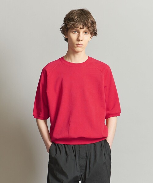 BEAUTY&YOUTH UNITED ARROWS(ビューティーアンドユースユナイテッドアローズ)の「【WEB限定】ラグラン ショートスリーブ スウェット(Tシャツ/カットソー・メンズ・レッド/ブラウン/ホワイト/グレー・S/L/M)」の19枚目の写真