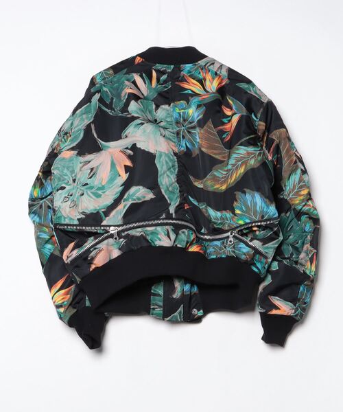 PHENOMENON(フェノメノン)の「【PHENOMENON/ フェノメノン】Bomber Jacket ボンバージャケット(MA-1・メンズ・クリアブラック/ブラック・LARGE)」の3枚目の写真