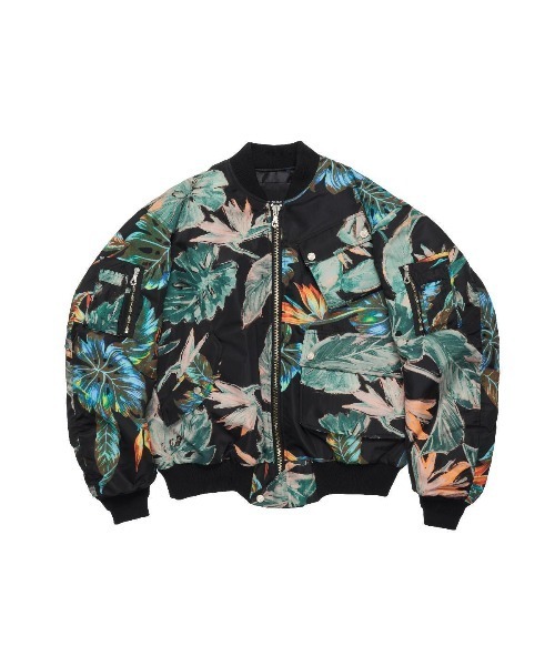 PHENOMENON(フェノメノン)の「【PHENOMENON/ フェノメノン】Bomber Jacket ボンバージャケット(MA-1・メンズ・クリアブラック/ブラック・LARGE)」の2枚目の写真
