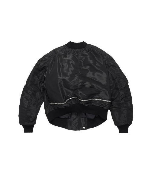 PHENOMENON(フェノメノン)の「【PHENOMENON/ フェノメノン】Bomber Jacket ボンバージャケット(MA-1・メンズ・クリアブラック/ブラック・LARGE)」の5枚目の写真
