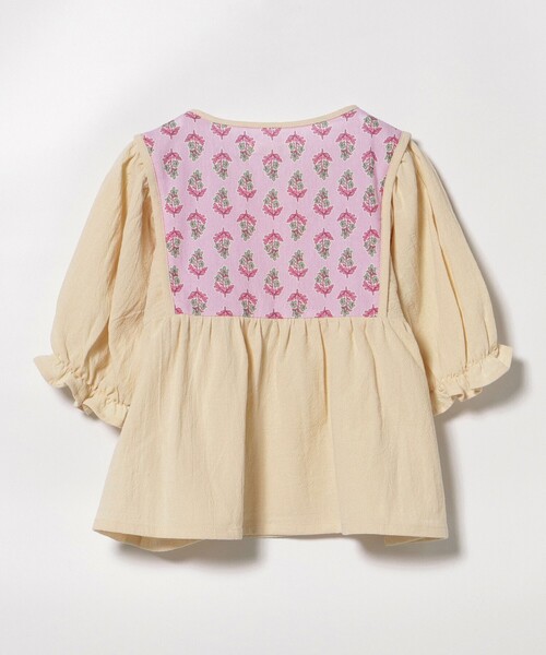BEAMS mini(ビームスミニ)の「エスニック フラワー ブラウス 2025SS(90~150cm)(シャツ/ブラウス・キッズ・イエロー/ピンク・90/100/110/120/130/140/150)」の17枚目の写真