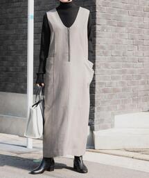 FORK&SPOON | FORK&SPOON　2WAYジップジャンパースカート(ワンピース)