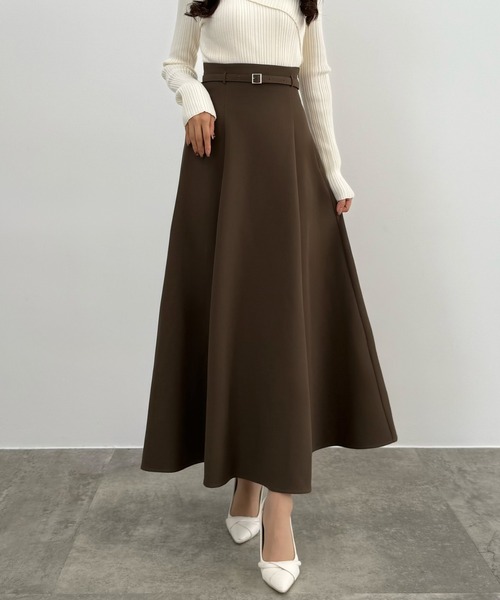 セール】【選べる】細ベルト付きハイウエススカート（マーメイド