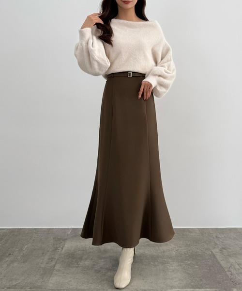 ♡フレアスページ♡ セットアップ対応】カルゼジャージー フレアスカート（15-01FG06-204