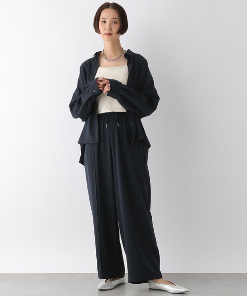 LEPSIM（レプシィム）の「マルチメリット切り替えシャツ　242755（シャツ/ブラウス・レディース・カーキ/アイボリー/ネイビー/ベージュ・FREE）」の12枚目の写真