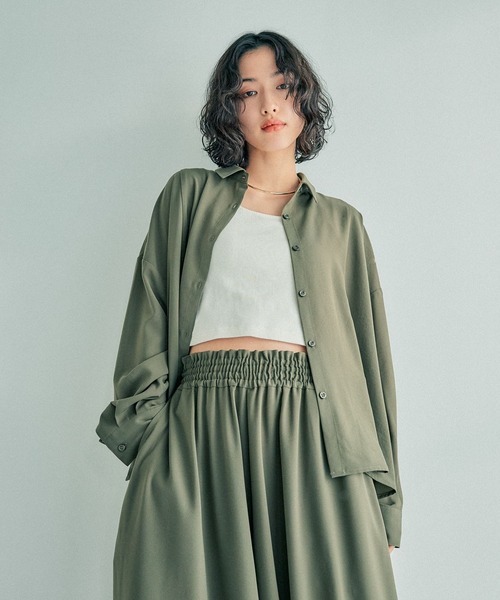 お抹茶 セール】マルチメリット切り替えシャツ 242755（シャツ/ブラウス