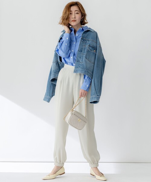 【Oggi3月号掲載/RED CARD TOKYO×23区】デニム ジャケット 再入荷/RED CARD TOKYO×23区】オーバーサイズ デニム ジャケット