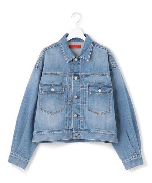 【Oggi3月号掲載/RED CARD TOKYO×23区】デニム ジャケット Oggi3月号掲載/RED CARD TOKYO×23区】ショート丈 デニム ジャケット
