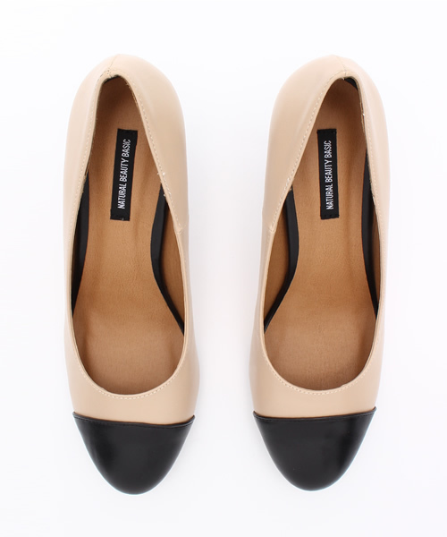 NATURAL BEAUTY BASIC（ナチュラルビューティーベーシック）の「【AneCan 12月号掲載】ラウンドパンプス（パンプス・レディース・ベージュ/ブラック・24.5cm/24.0cm/23.0cm/22.5cm/23.5cm）」の9枚目の写真