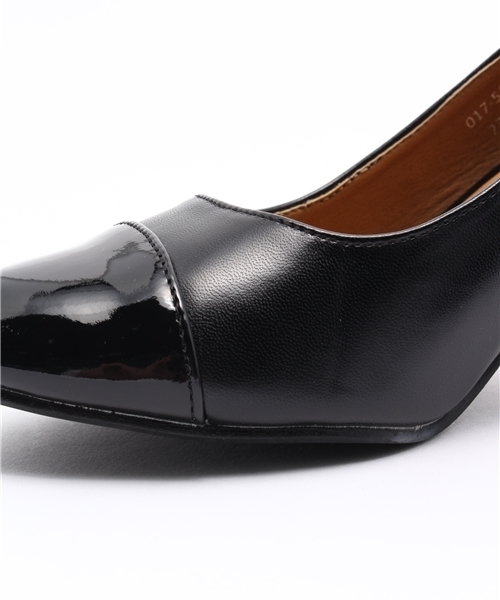 NATURAL BEAUTY BASIC（ナチュラルビューティーベーシック）の「【AneCan 12月号掲載】ラウンドパンプス（パンプス・レディース・ベージュ/ブラック・24.5cm/24.0cm/23.0cm/22.5cm/23.5cm）」の11枚目の写真