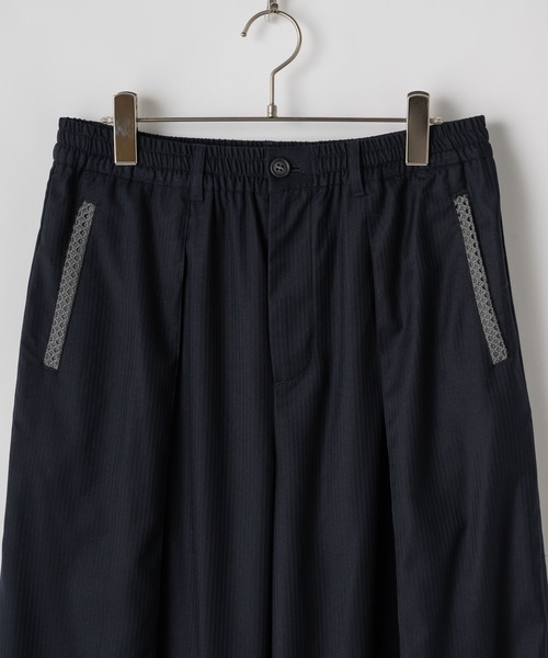 Shadow stripe baggy slacks/シャドーストライプバギー