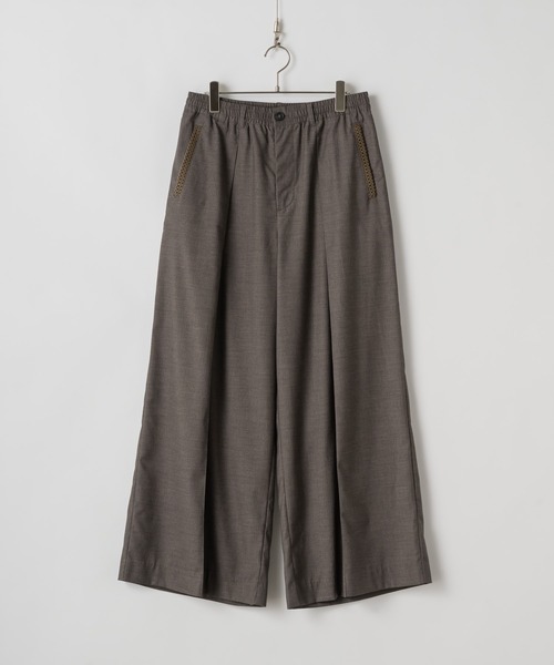 CASPER JOHN（キャスパージョン）の「Shadow stripe baggy slacks/シャドーストライプバギースラックス（スラックス・メンズ・ブラック/ネイビー/ブラウン・X-SMALL/SMALL/MEDIUM/LARGE）」の14枚目の写真