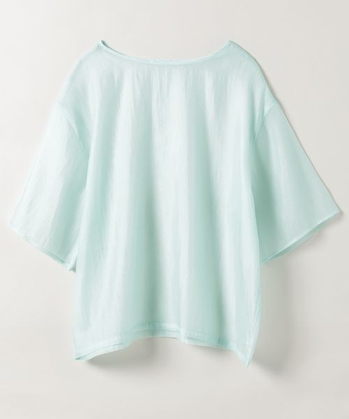 JEANASIS(ジーナシス)の「カラーシアープルオーバーSS/321929(Tシャツ/カットソー・レディース・チャコールグレー/ベージュ/ブルー・FREE)」の3枚目の写真