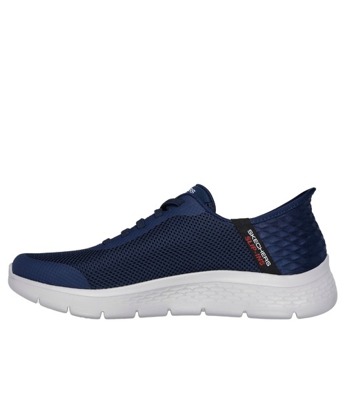 SKECHERS(スケッチャーズ)の「SKECHERS HANDS FREE SLIP-INS GO WALK FLEX-HANDS UP / スケッチャーズ ハンズフリースリップインズ ゴーウォークフレックス ハンズアップ(スニーカー・メンズ・ネイビー/ブラック×ブラック・27cm/26.5cm/26cm/25.5cm/25cm/28cm/27.5cm)」の9枚目の写真