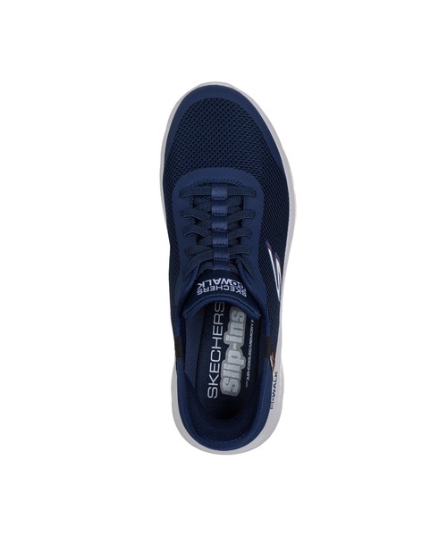 SKECHERS(スケッチャーズ)の「SKECHERS HANDS FREE SLIP-INS GO WALK FLEX-HANDS UP / スケッチャーズ ハンズフリースリップインズ ゴーウォークフレックス ハンズアップ(スニーカー・メンズ・ネイビー/ブラック×ブラック・27cm/26.5cm/26cm/25.5cm/25cm/28cm/27.5cm)」の7枚目の写真