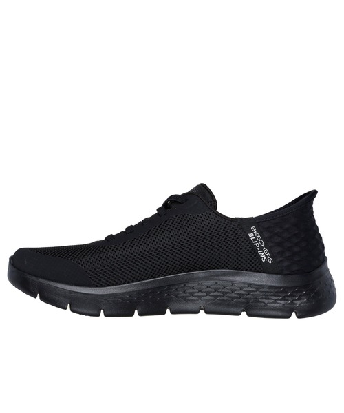 SKECHERS(スケッチャーズ)の「SKECHERS HANDS FREE SLIP-INS GO WALK FLEX-HANDS UP / スケッチャーズ ハンズフリースリップインズ ゴーウォークフレックス ハンズアップ(スニーカー・メンズ・ネイビー/ブラック×ブラック・27cm/26.5cm/26cm/25.5cm/25cm/28cm/27.5cm)」の5枚目の写真
