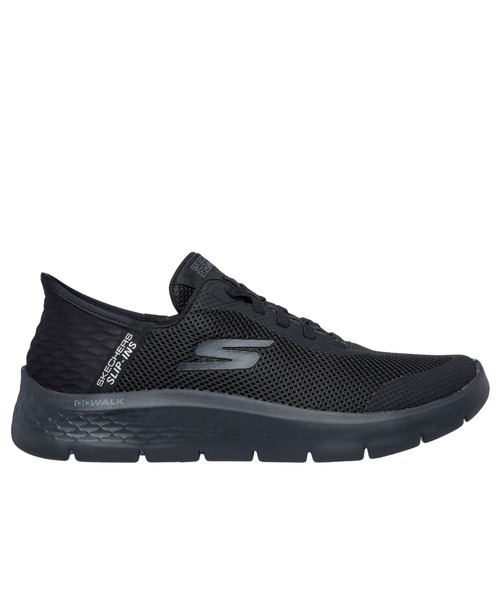 SKECHERS(スケッチャーズ)の「SKECHERS HANDS FREE SLIP-INS GO WALK FLEX-HANDS UP / スケッチャーズ ハンズフリースリップインズ ゴーウォークフレックス ハンズアップ(スニーカー・メンズ・ネイビー/ブラック×ブラック・27cm/26.5cm/26cm/25.5cm/25cm/28cm/27.5cm)」の4枚目の写真