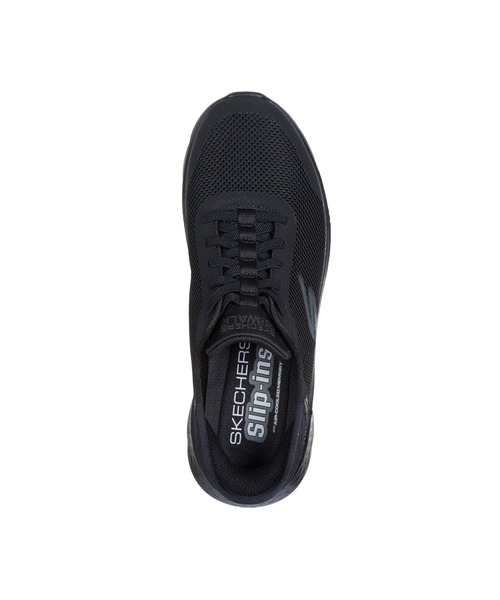 SKECHERS(スケッチャーズ)の「SKECHERS HANDS FREE SLIP-INS GO WALK FLEX-HANDS UP / スケッチャーズ ハンズフリースリップインズ ゴーウォークフレックス ハンズアップ(スニーカー・メンズ・ネイビー/ブラック×ブラック・27cm/26.5cm/26cm/25.5cm/25cm/28cm/27.5cm)」の3枚目の写真