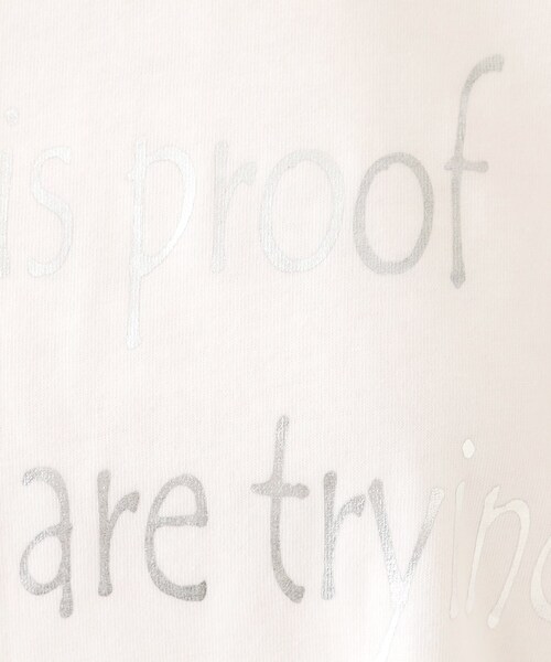 Cutie Blonde（キューティーブロンド）の「【洗える】1枚でもレイヤードでも 選べる5柄 BIGロンT（Tシャツ/カットソー・レディース・チャコールグレー/ホワイト系1/ホワイト系4/ブラック系4/ブルー系5/グレー系その他3・01/02/03/04）」の10枚目の写真