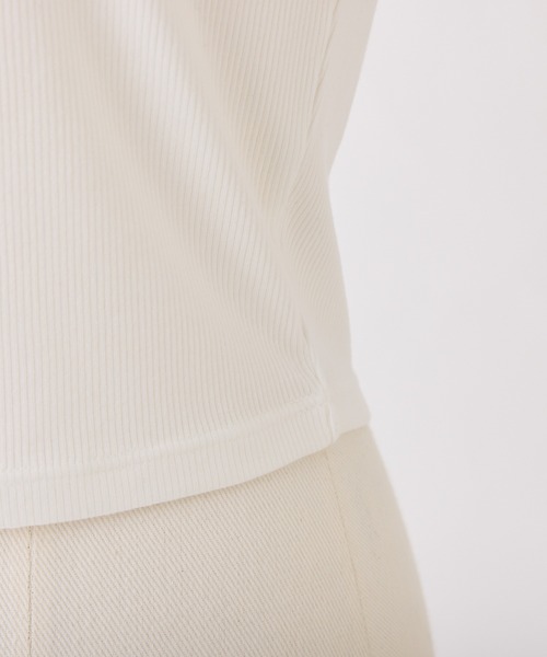 one after another NICE CLAUP(ワンアフターアナザーナイスクラップ)の「ドッキングトップス(Tシャツ/カットソー・レディース・オフホワイト/ネイビー/ブラック/サックスブルー・FREE)」の14枚目の写真
