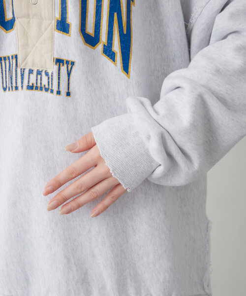 etsintä/エシンタ スウェットポンチョ セール】【etsinta】リメイクスウェットポロ（Tシャツ