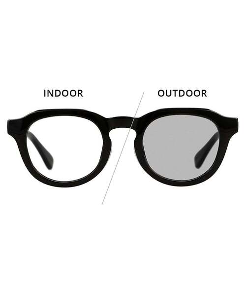 Zoff(ゾフ)の「【WEB限定】ボストン 型調光サングラス|カラーレンズ|トレンド|紫外線対策|UVカット|レンズの色が変わるサングラス|Zoff|COLOR SUNGLASSES(サングラス・レディース・ブラック/ブラウン系その他5/ブラック系その他・FREE)」の22枚目の写真