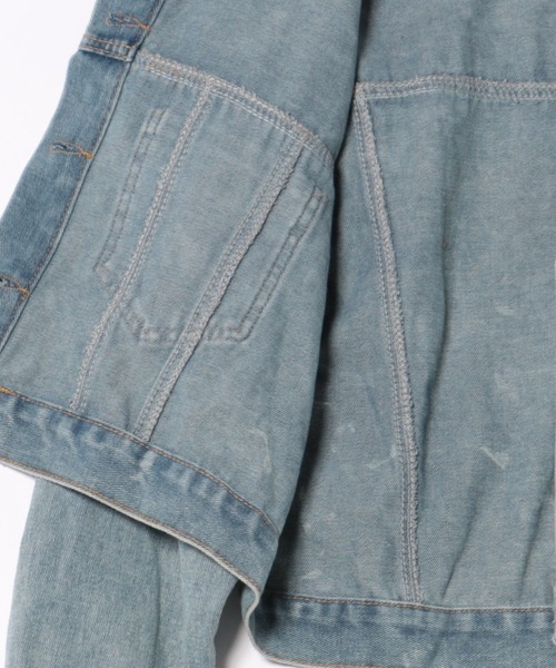 WEGO（ウィゴー）の「WEGO/フリンジラインショートデニムジャケット（デニムジャケット・レディース・ブルー・MEDIUM/LARGE）」の14枚目の写真